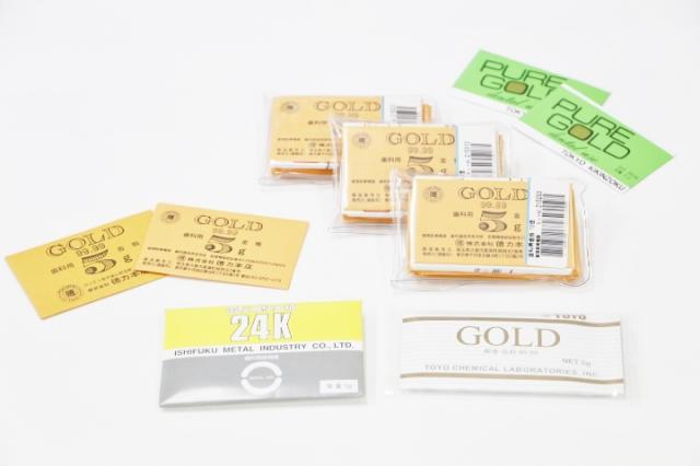 歯科用金属　純金板・5g金