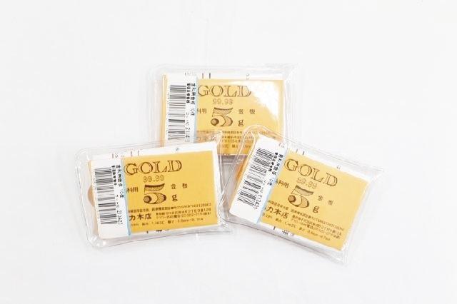 歯科用金属　純金板・5g金