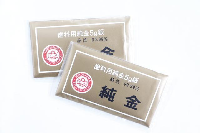 歯科用金属　純金板・5g金